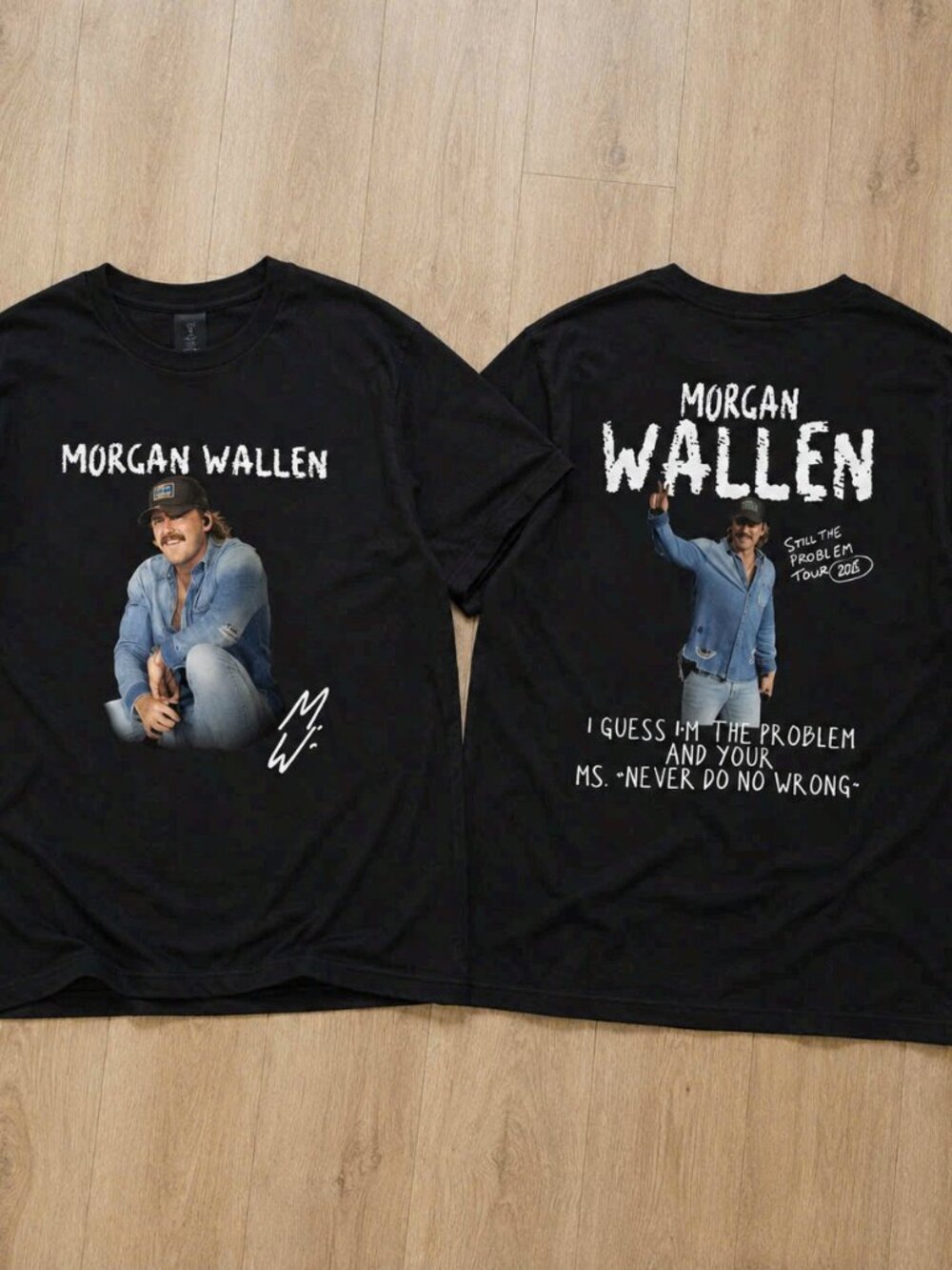 Morgan Wallen Guess Im The Problem Tour 2026 Graphic T-Shirt Black